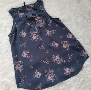 Maurices Tank Top Flower Pattern